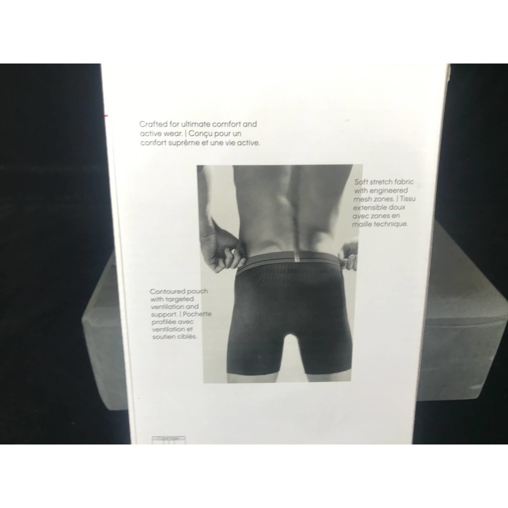 Men's Pro Fit  micro fiber blue boxer briefs Calvin Klein L New - Picture 5 of 8